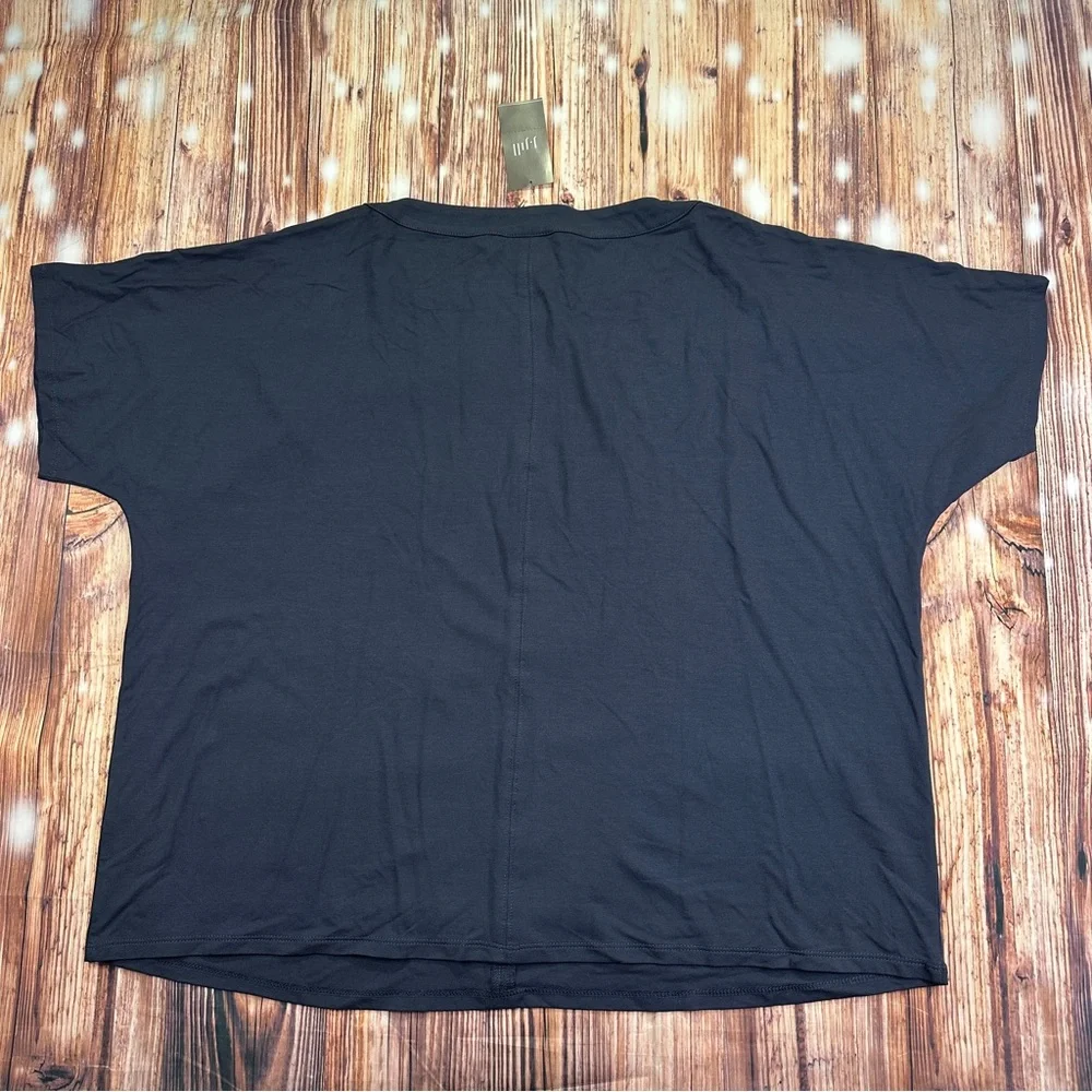 NWT J. Jill Wearever Collection Carbón Short Sleeve Women’s T-Shirt  Size Médium - Picture 3 of 12